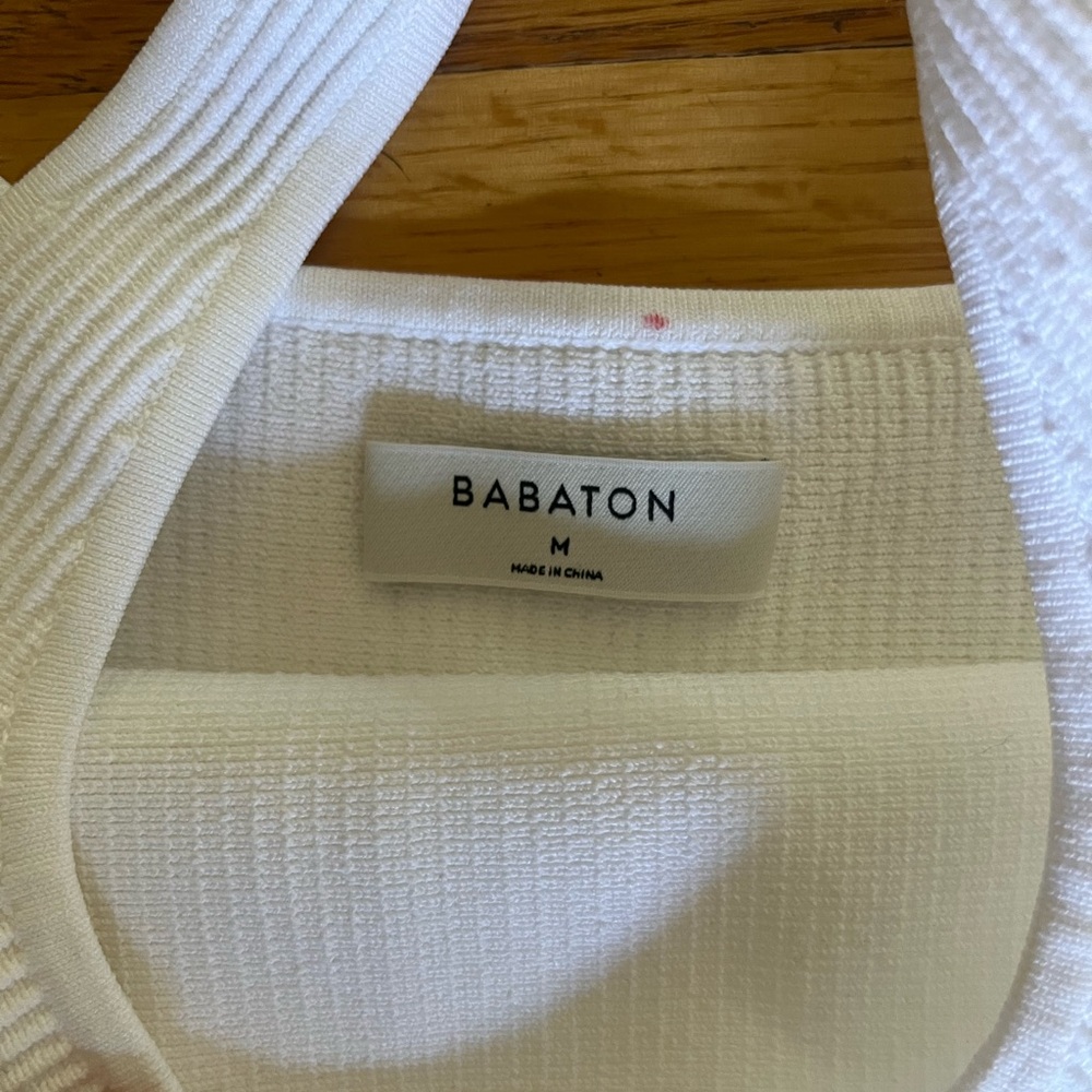 Babaton Cream Ribbed Tank Top - Picture 2 of 2